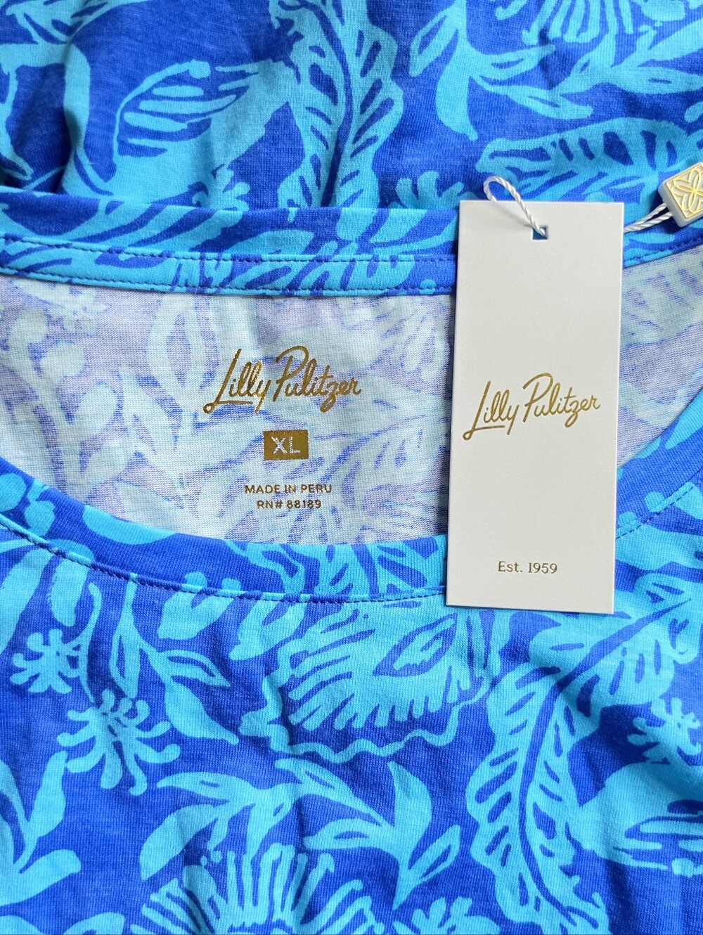 Lilly Pulitzer Martnique Blue Cody Short Sleeve Dress - Picture 5 of 7